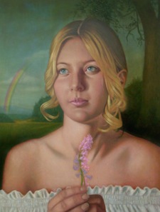 PELSTREAM GIRL Oil on Canvas 5X4 ft 2005
